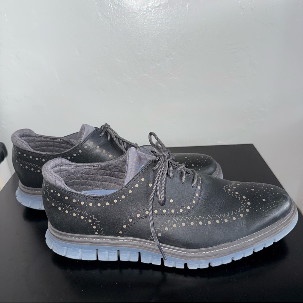 Cole Haan Zerøgrand Wingtip Oxford Navy Ink Ironstone